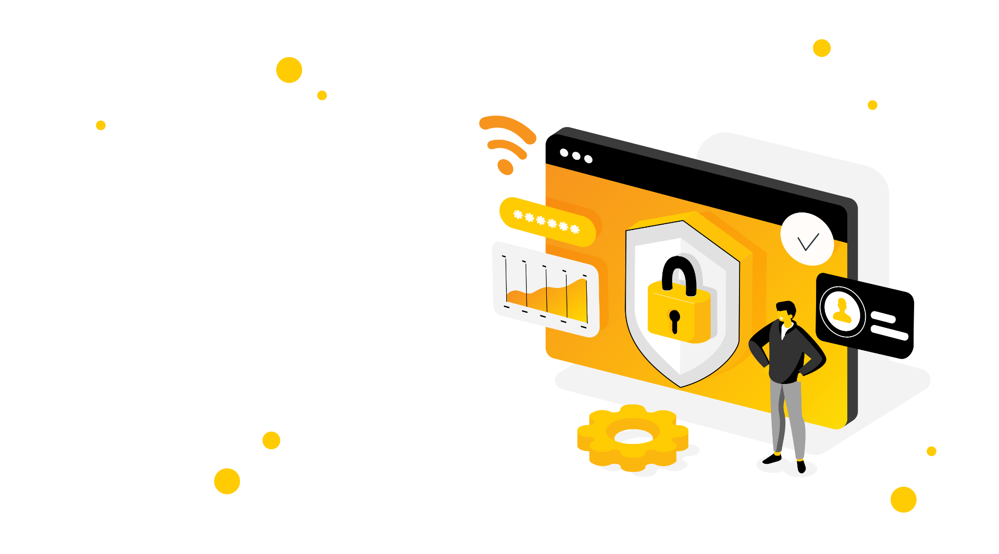 Cyber security illustration